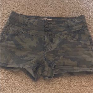 Camo Jean Shorts